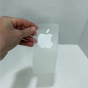 1 Genuine Apple Logo Stickers White Ipad Iphone Ipod  NEW